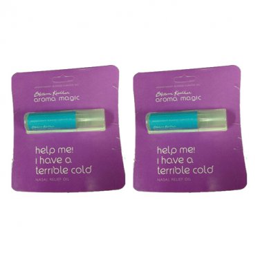 2 x Aroma Magic Help me! I Have a Terrible Cold Nasal Relief Oil 7ml (pack of 2)
