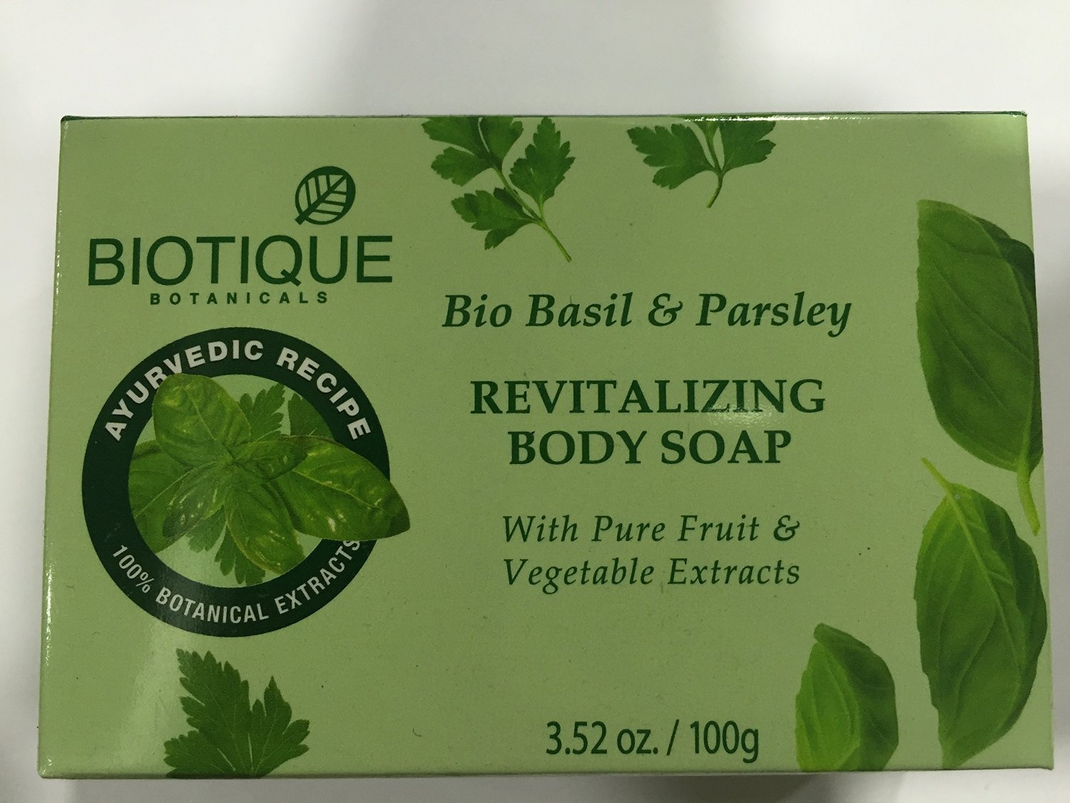 Biotique Bio Basil & Parsley Revitalizing Body Soap,100g.