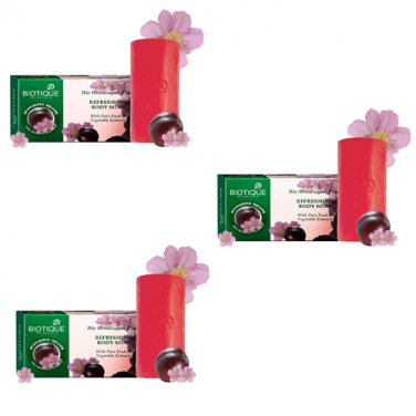 Biotique Himalayan Plum Soap, 150g (Pack of 3).