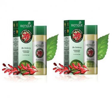 Biotique Skin Care Face Cleanser Berberry Lotion, 120ml (Pack of 2).