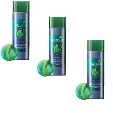 Biotique Bio Kelp Protein Shampoo For Falling Hair Intensive Hair Growth (120ml) (Pack of 3).