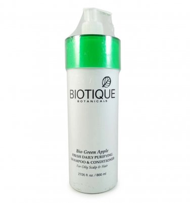 Bio Green Apple Fresh Daily Purifying Shampoo and Conditioner, 800ml.
