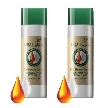 Biotique Bio Honey Cream Rejuvenating Body Wash (190ml) (Pack of 2).