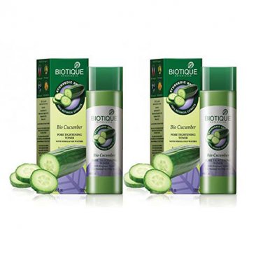 Biotique Bio Cucumber Pore Tightening Freshner, 120ml (Pack of 2).