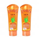 2 x Lotus Herbals Safe Sun 3-In-1 Matte Look Daily Sunblock SPF-40, 50g