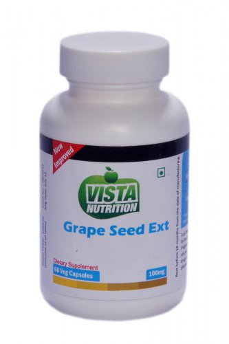 Vista Nutritions Grape Seed Extract 100 mg - 60 Capsules