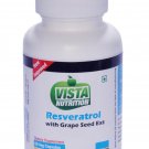 Vista Nutritions Resveratrol 100 mg with Grape Seed Ext - 60 Capsules