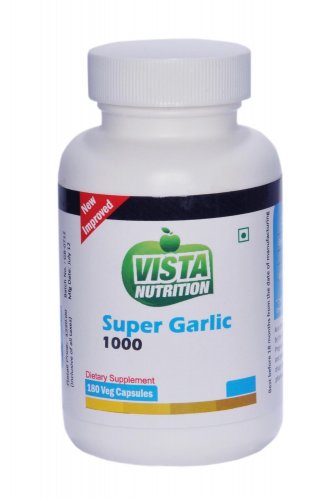 Vista Nutritions Super Garlic 1000 - 180 Capsules