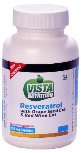 Vista Nutritions Resveratrol Grape Seed Ext Redwine Ext - 120 Capsules