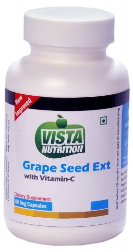 Vista Nutritions Grape Seed Extract with Vitamin C - 60 Capsules