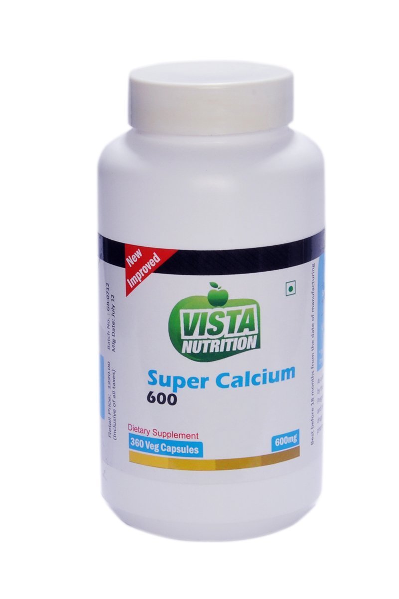 Vista Nutritions Super Calcium 600 - 360 Capsules