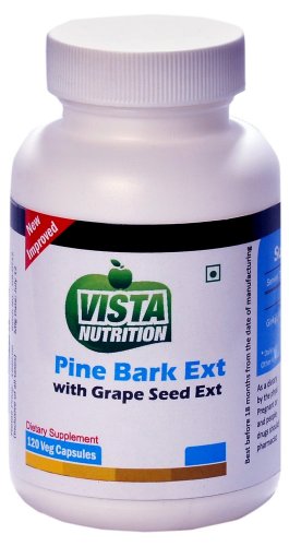 Vista Nutritions Pine Bark Ext with Grape Seed Ext - 120 Capsules