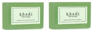2 PACK X Khadi NeemTulsi Soap, 125g (Pack of 2)