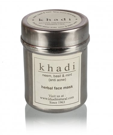 Khadi Neem, Basil and Mint Face Pack (Anti Acne), 50g