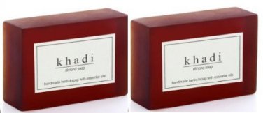 2 PACK X Khadi Almond Soap, 125g (Pack of 2)