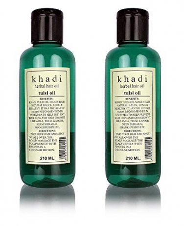 2 PACK X Khadi Tulsi Oil, 210ml (Pack of 2)