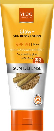 VLCC Glow+ Sun Block Lotion SPF 20, 60ml