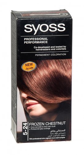 Syoss By Schwarzkopf Permanent Hair Color 5 24 Frozen Chestnut 115 Ml 