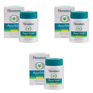 3 pack X Himalaya AyurSlim CAPSULES