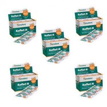 5 pack X Himalaya Koflet-H&Acirc;&nbsp;LOZENGES Lemon Flavour