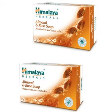 2 pack X Himalaya Almond & Rose Soap 125g