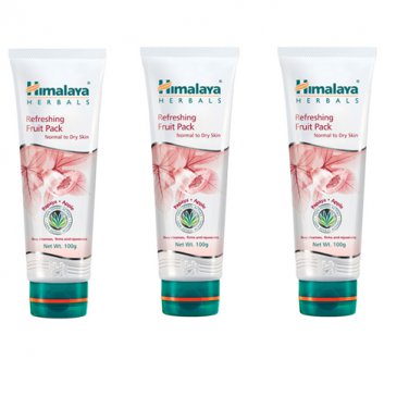 3 pack X Himalaya Refreshing Fruit Pack 50g