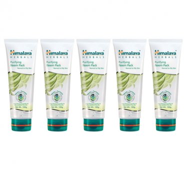 5 pack X Himalaya Purifying Neem Pack 100g