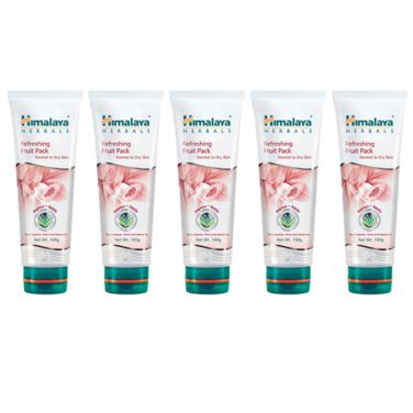 5 pack X Himalaya Refreshing Fruit Pack 50g