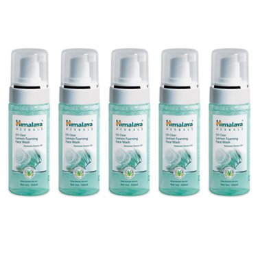 5 pack X Himalaya Oil Clear Lemon Foaming Face Wash 150ml
