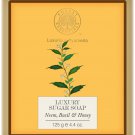 Forest Essentials Neem Basil and Honey Luxury Sugar Soap, 125g