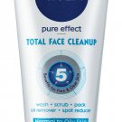 Nivea Pure Effect Total Face Cleanup, 150ml