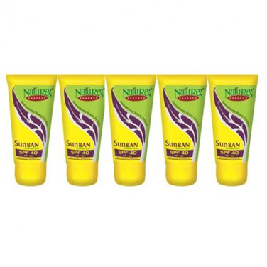 5 Pack X Nature's Essence SunBAN Sun Screen Lotion SPF 40, 60ml Pack of 5