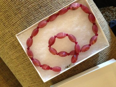 Pink quartz Necklace