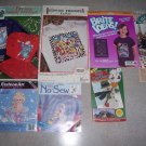 Crafter's Bundle new no sew appliques,iron-on transfers,& border Mates