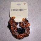 Cherokee Beaded Ponytail Holders 2pk Black and Brown NWT