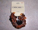 Cherokee Beaded Ponytail Holders 2pk Black and Brown NWT
