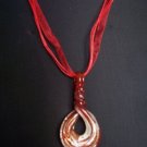 New Murano Hoop Twist Pendant Neclace