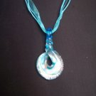 New Murano Hoop Twist Pendant Necklace