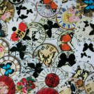 Antique Embellished Clocks 1" Round Images