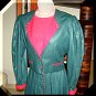 Trachten Dirndl Skirt Suit Austria 3 pc Linen Green Red Bavaria sz 6 Jacket