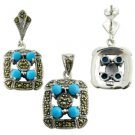 Attractive 925 Stamped Marcasite set, 925 Silver Marcasite set