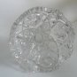 Beautiful Cut Glass Whirling Star Hobstar Pattern Short Compote