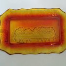 Beautiful Amberina Grape and Cable Edged Last Supper Display