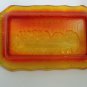 Beautiful Amberina Grape and Cable Edged Last Supper Display