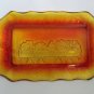 Beautiful Amberina Grape and Cable Edged Last Supper Display