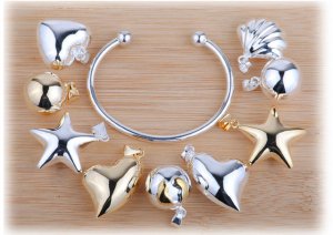 925 Silver Angel'sound Harmony bell Chime 925 SILVER Bangle Bracelets Chioce