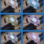 Elegant Protective Charm Colorful CZ Crystal Bracelet Bangle Cuff Watch G17f_B