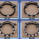 wholesale Shambhala Bracelets 10MM Micro Pave CZ shamballa Bead BRACELET BL39