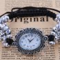 Shamballa Bracelets Micro pave CZ Crystal Beads with Vintage Watch bracelet