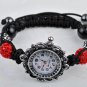 Free shipping!CZ Crystal Beads with Vintage Watch Shamballa bracelet -sbx08